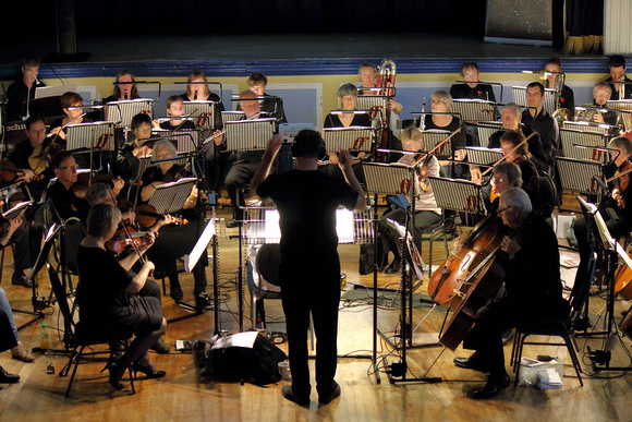 Peter Crompton conducts in Skipton Town Hall